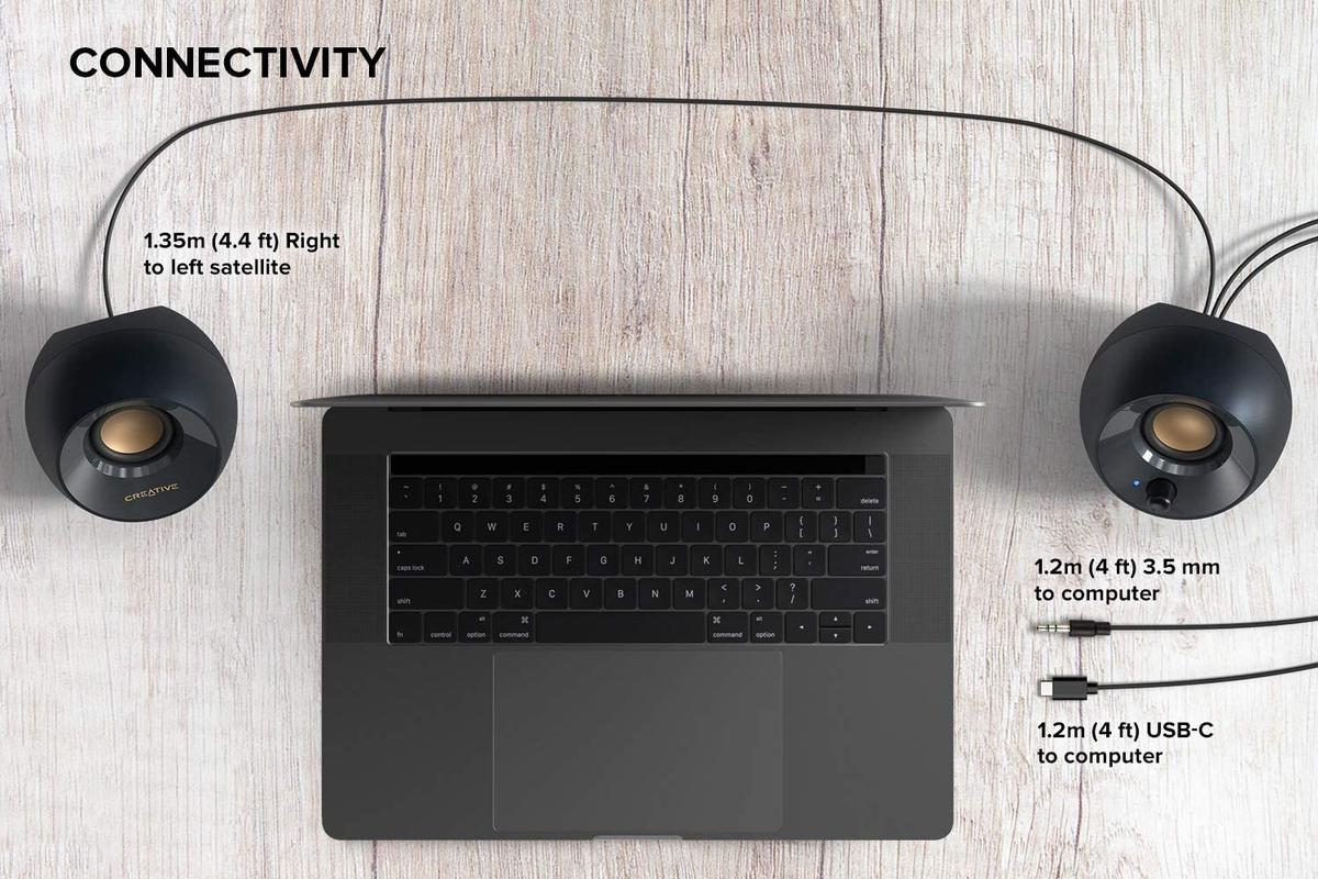 רמקולים למחשב Creative Pebble V2 Black 2.0 USB powered Black