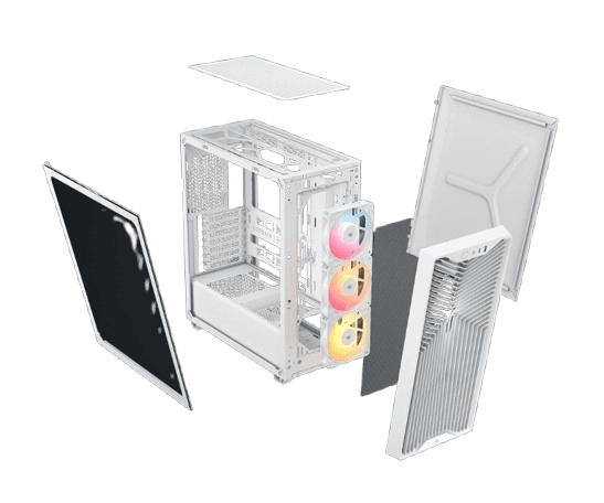 מארז Corsair 3200D RS ARGB Mid Tower ATX White