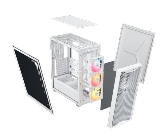 מארז Corsair 3200D RS ARGB Mid Tower ATX White