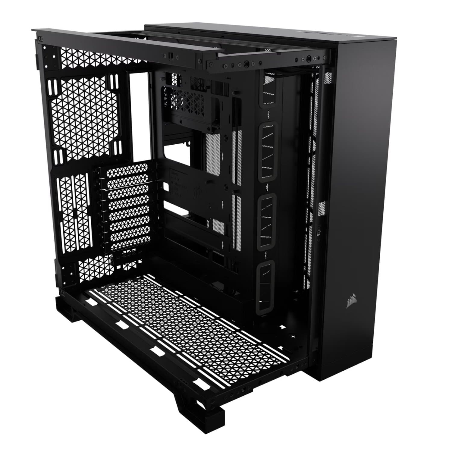 מארז Corsair 6500X Mid-Tower E-ATX Tempered Glass Case Black