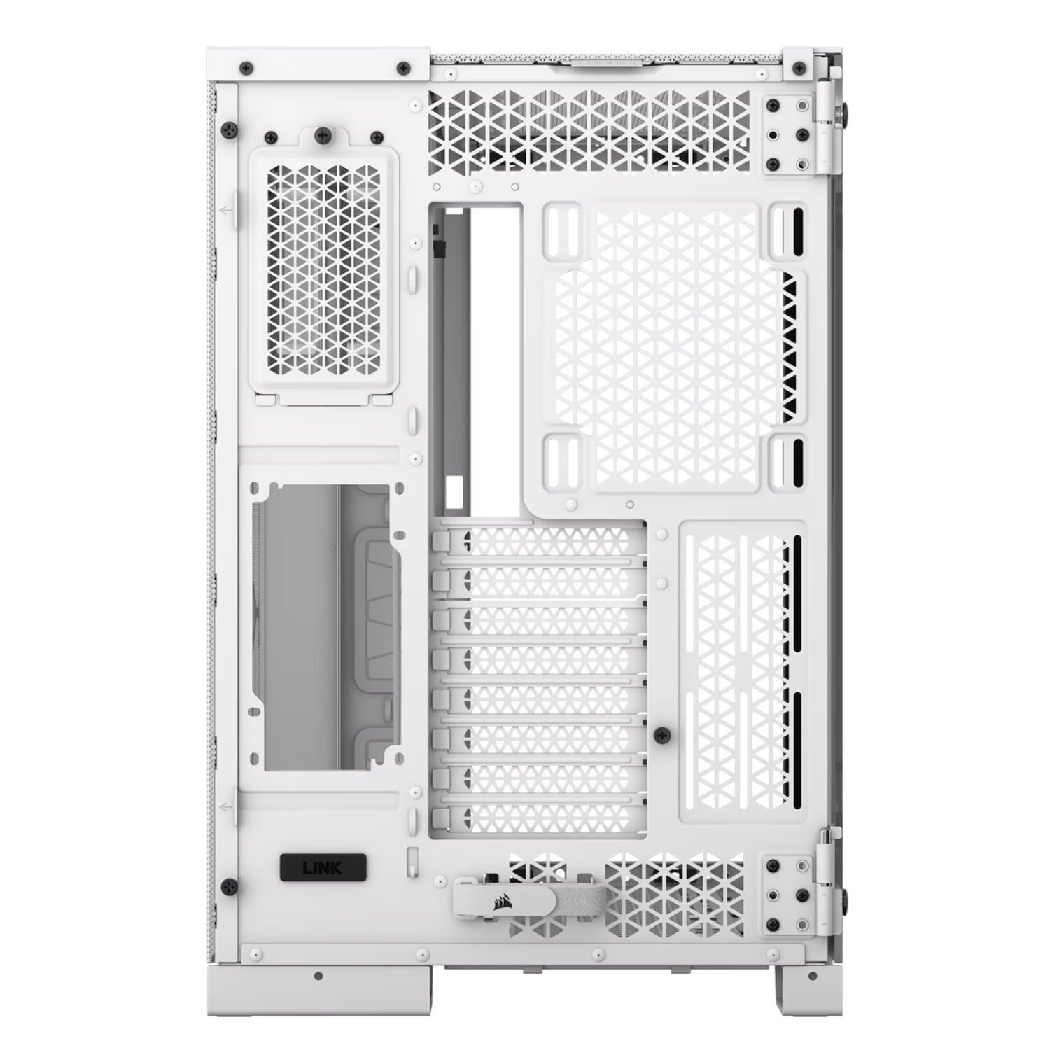 מארז Corsair 6500X Mid-Tower E-ATX Tempered Glass Case White