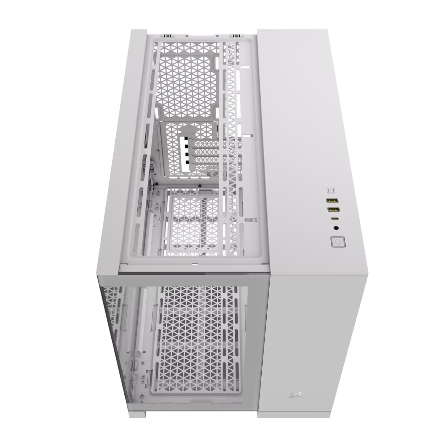 מארז Corsair 2500X Mini-Tower mATX Tempered Glass NO FANS White