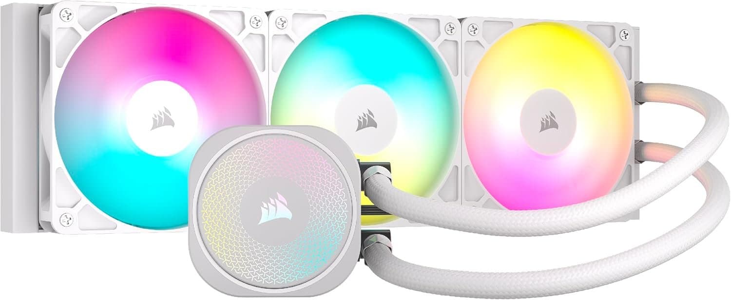 קירור נוזלי לבן Corsair iCUE NAUTILUS 360 RS White 360mm AIO