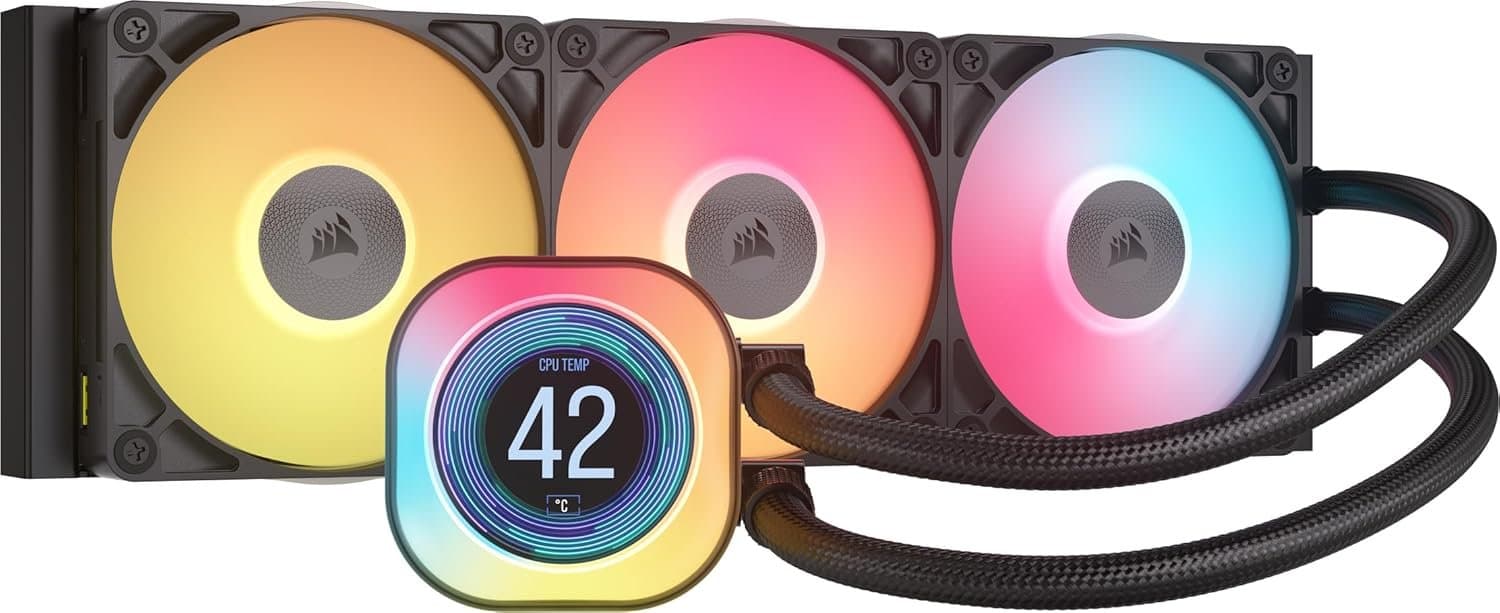 קירור נוזלי Corsair iCUE TITAN 360 RX LCD Balck 360mm AIO