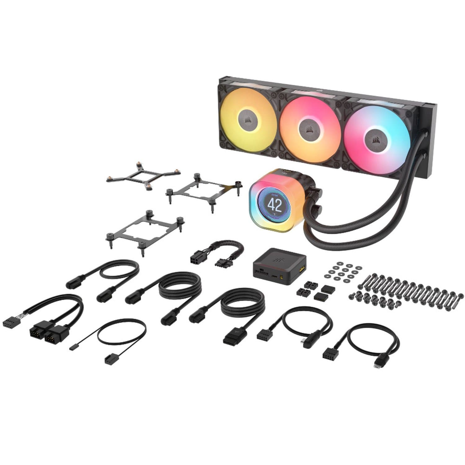 קירור נוזלי Corsair iCUE TITAN 360 RX LCD Balck 360mm AIO