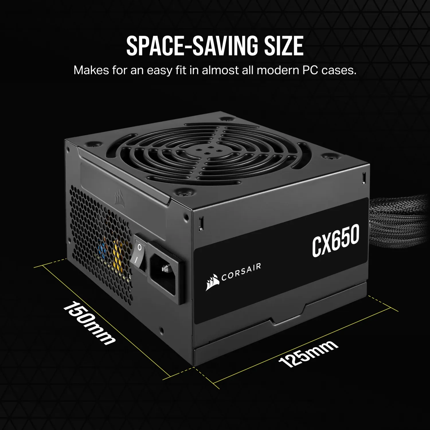 ספק CORSAIR CX650 Non modular 650W 80 Plus Bronze PSU