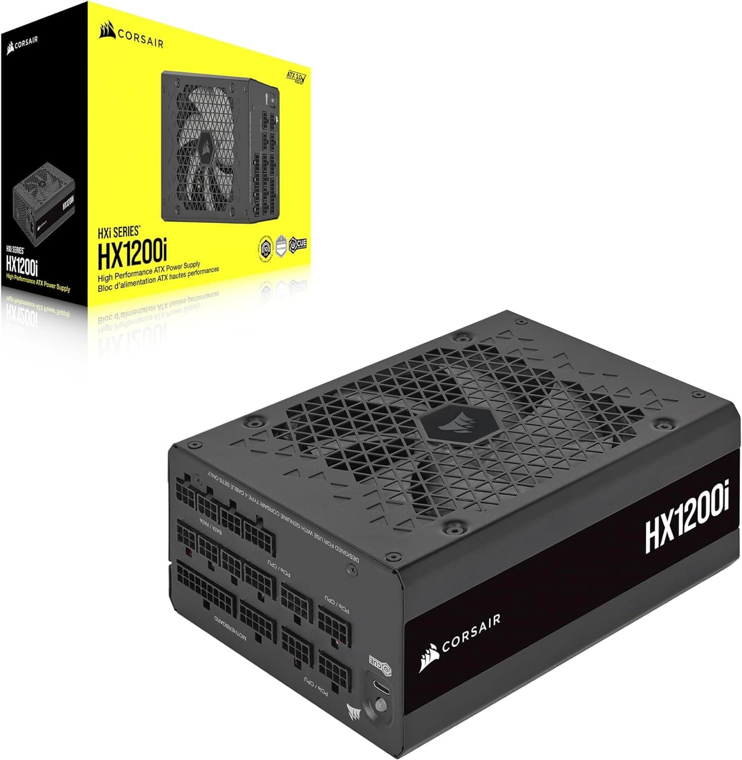 ספק שקט Corsair HX1200i Fully Modular Platinum ATX 3.0 PCI-E 5.0