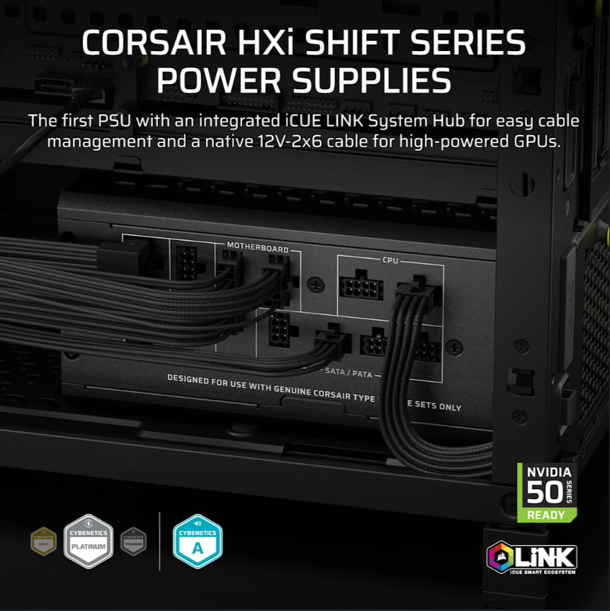 ספק Corsair RM1500i SHIFT 80plus Platinum Fully Modular ATX3.1