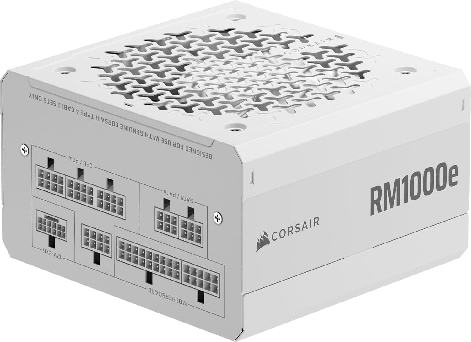 ספק Corsair RM1000e ATX3.1 Fully modular 80 Plus Gold White