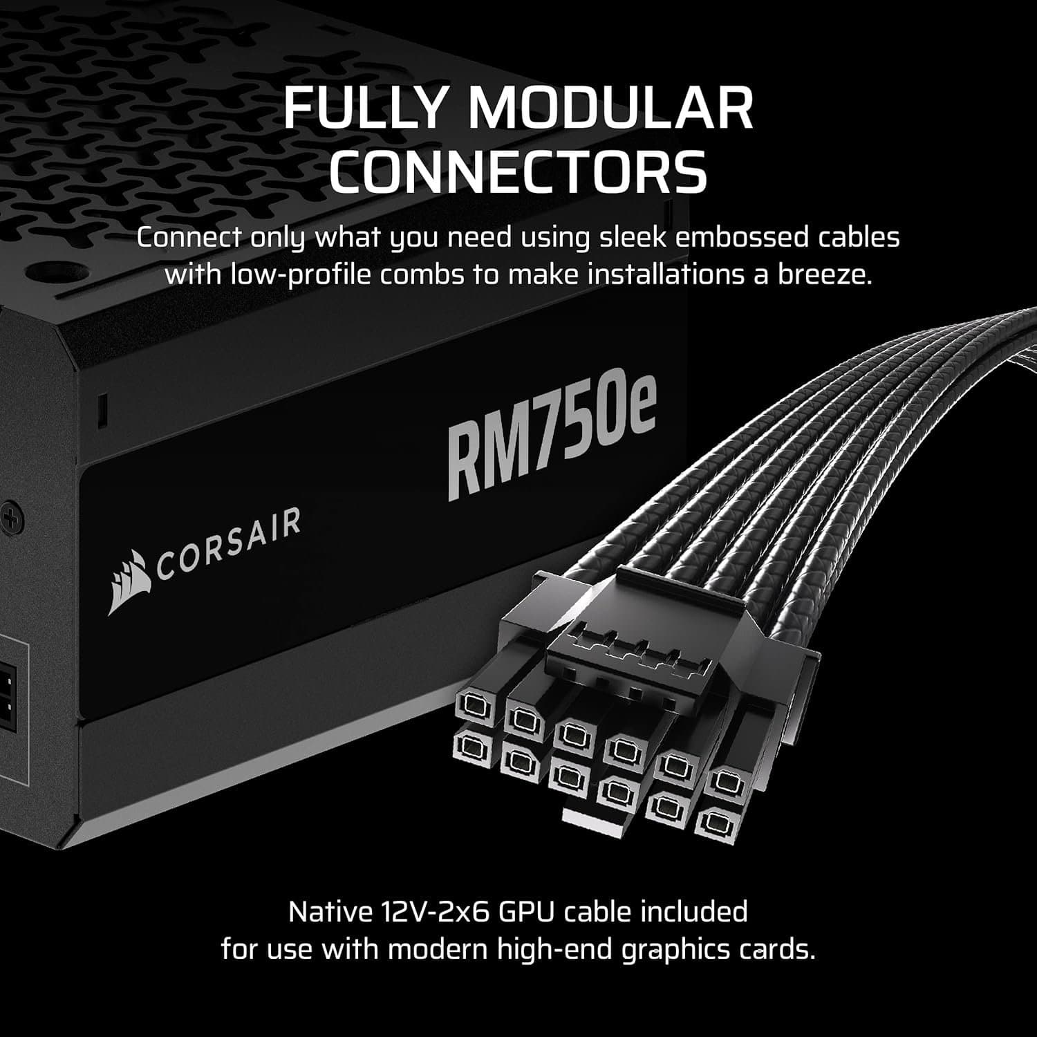 ספק Corsair RM750e 80Plus Gold Fully-Modular ATX3.1 PCIE5.1