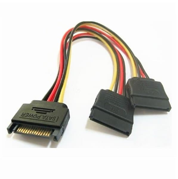מפצל חשמל Sata Male to 2XSATA Female