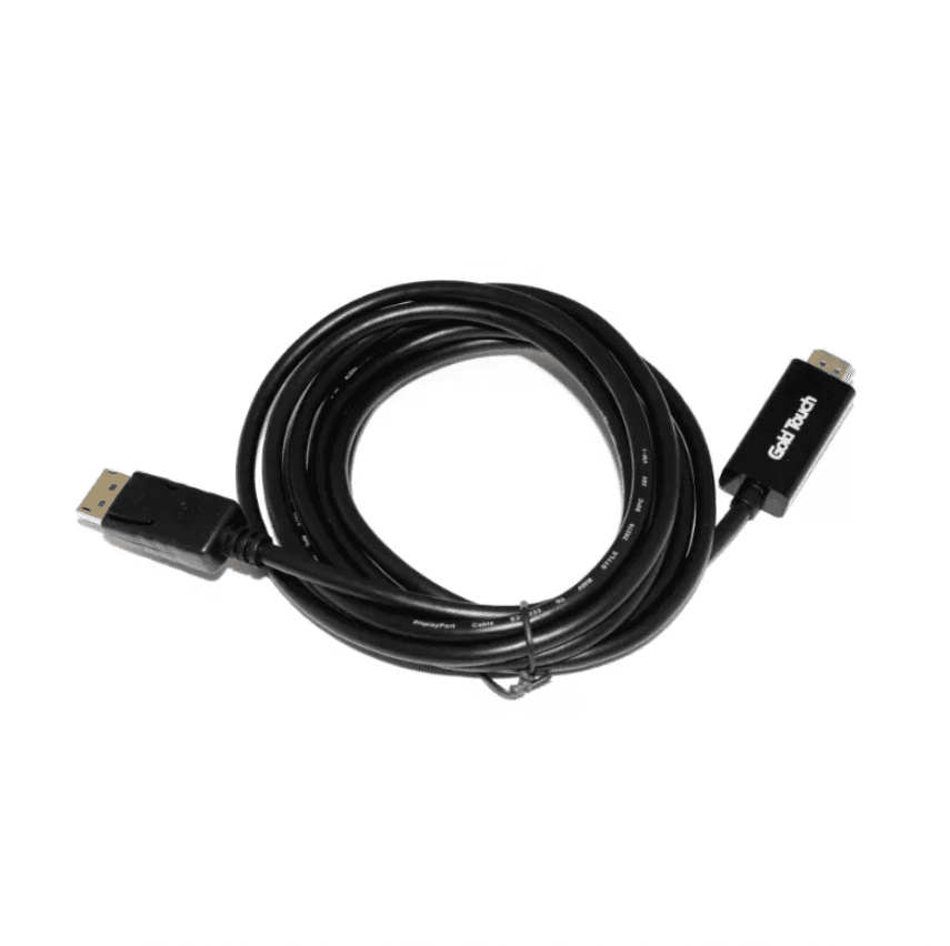 כבל פסיבי DP ל-HDMI אורך 1.8 מטר חד כיווני GoldTouch 4K 30Hz