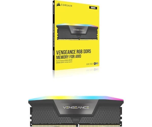 זכרון לנייח DDR5 6000MHz C36 AMD EXPO Corsair Vengeance RGB 16GB