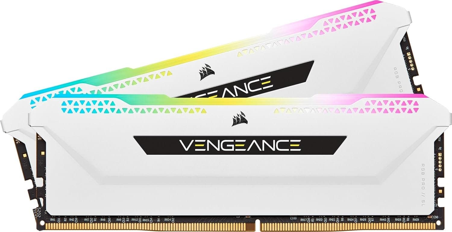 ז. לנייח Corsair Vengeance PRO SL 16GB 2X8GB DDR4 3200MHZ C16 Whi