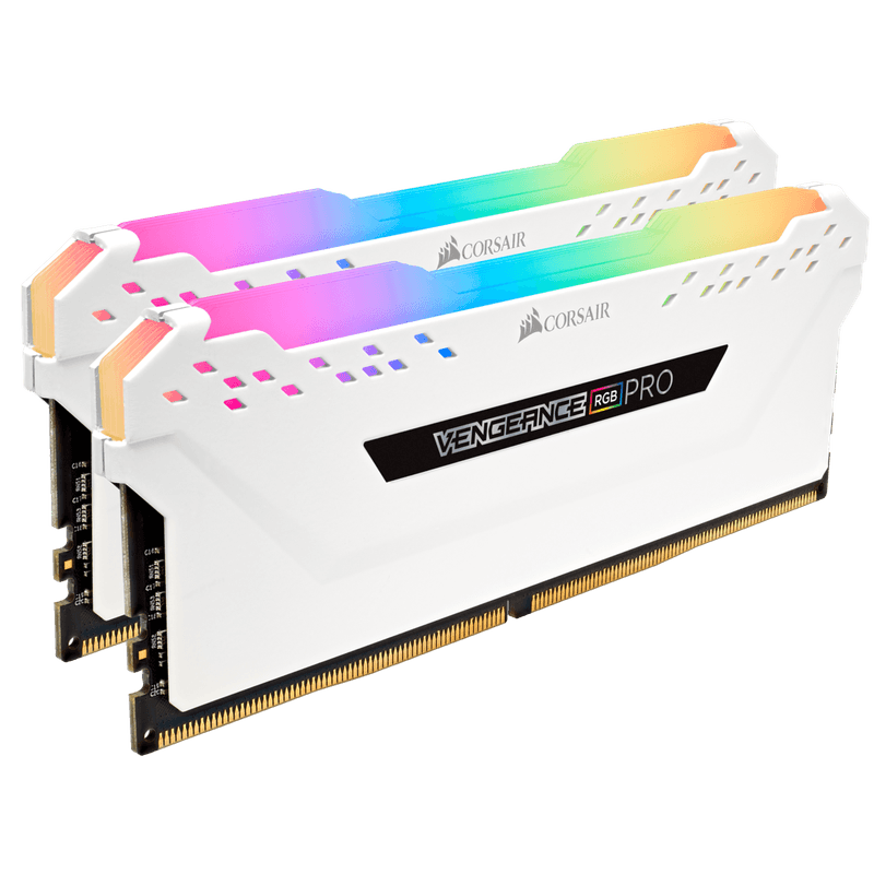ז. לנייח Corsair DDR4 Vengeance RGB Pro 32GB 2X16 3200MHZ White