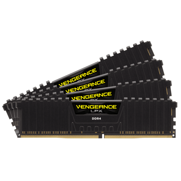 זכרון לנייח Corsair VENGEANCE LPX 64GB 4X16 3200Mhz C16 INTEL XMP