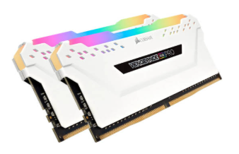 זיכרון לנייח CORSAIR VENGEANCE RGB PRO 16GB 2x8GB DDR4 DRAM WHITE