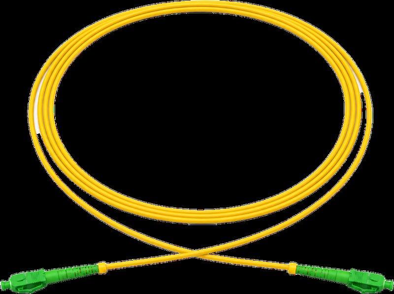 מגשר אופ' SM Simplex צהוב 3מ LC-APC/LC-APC OS2