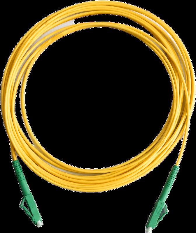 מגשר אופ' SM Simplex צהוב 10מ LC-APC/LC-APC OS2