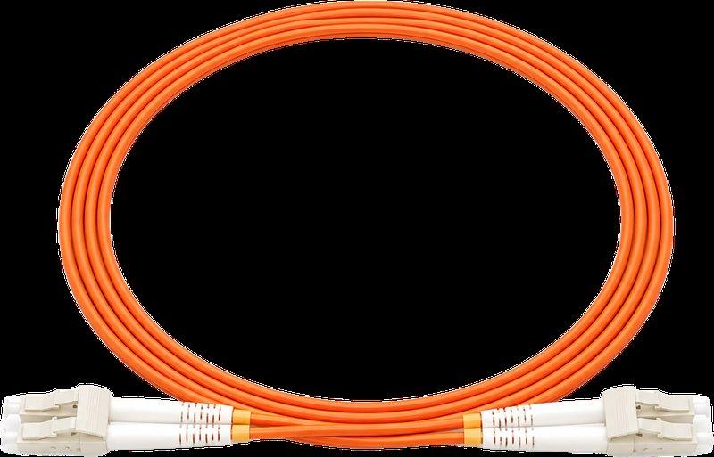 מגשר אופ' LC-D/LC-D OM2 MM Duplex כתום 1מ'
