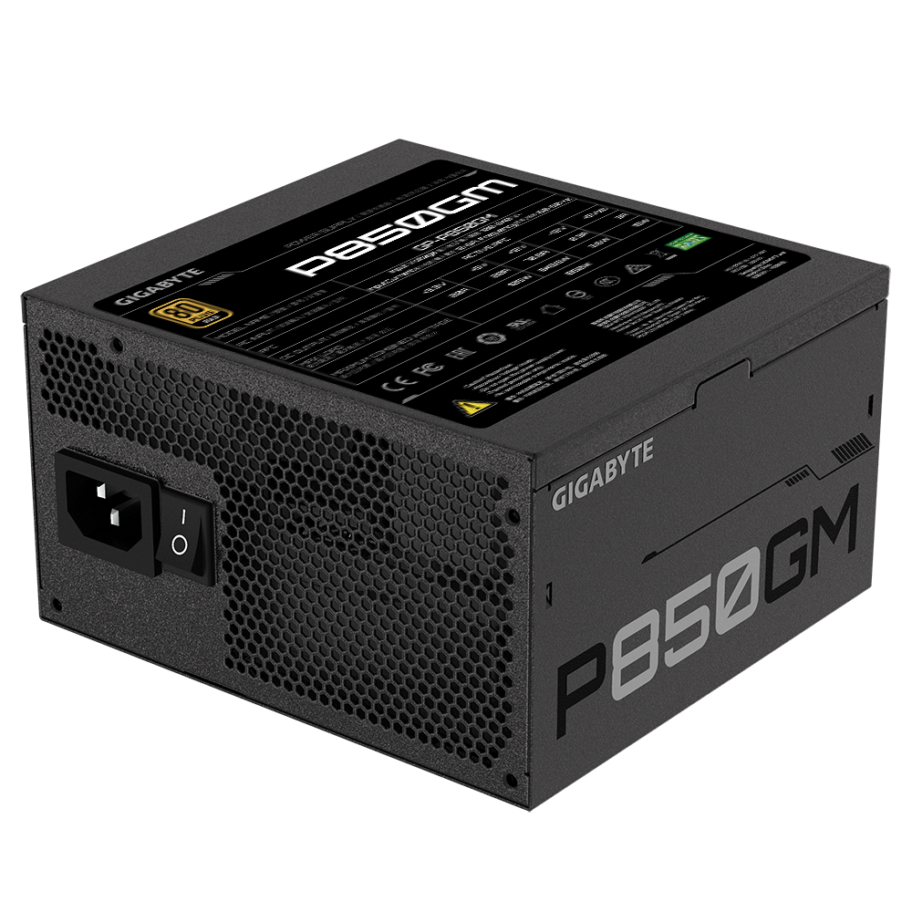 ספק כח GIGABYTE P850GM ATX V12 120mm Fan 80 plus GOLD