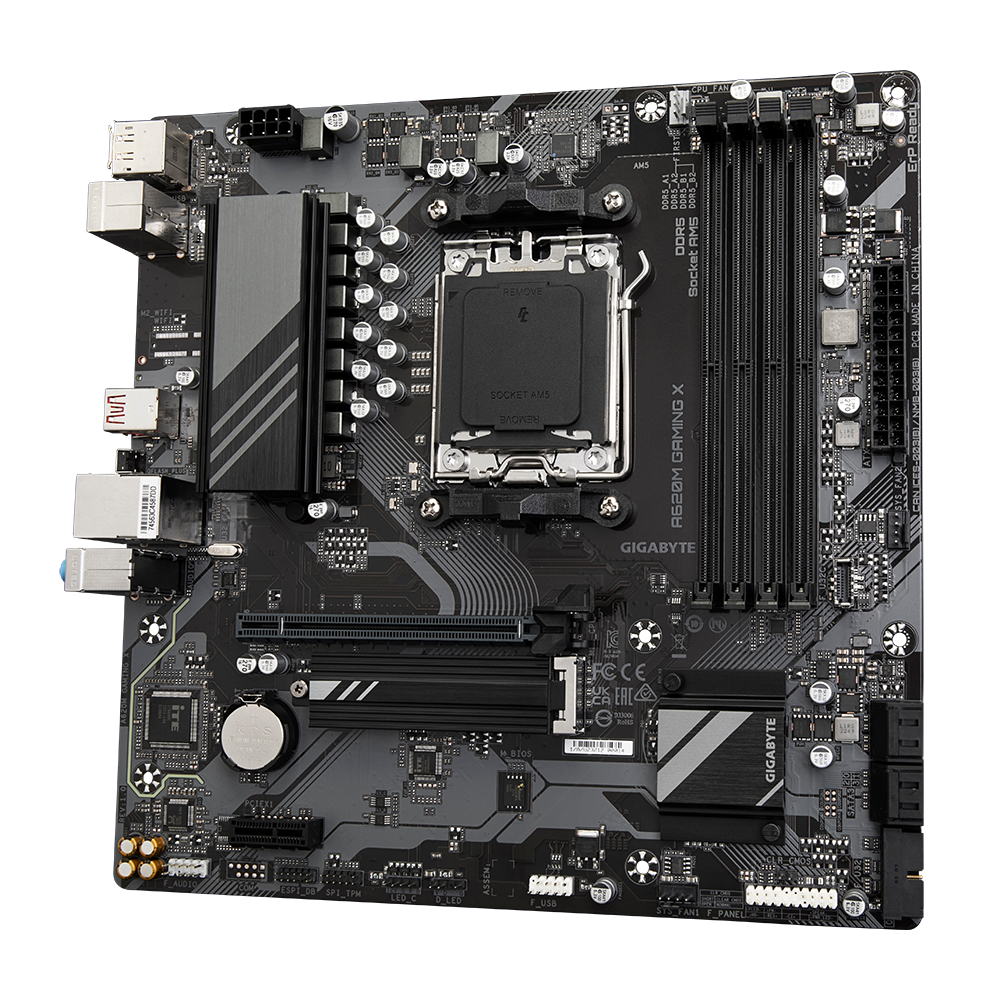 לוח אם Gigabyte A620M GAMING X 2.0 AMD AM5 Micro-ATX