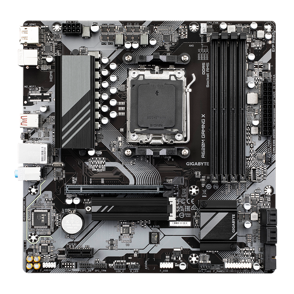 לוח אם Gigabyte A620M GAMING X 2.0 AMD AM5 Micro-ATX
