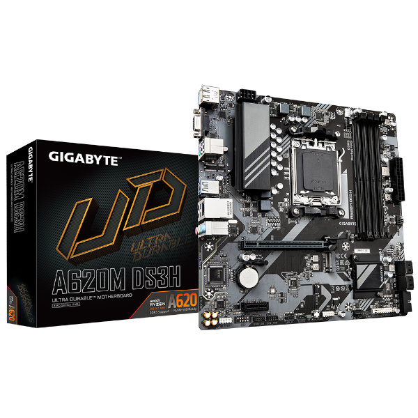 לוח לGigabyte A620M DS3H 1.1 DDR5 PCIE4.0 DP HDMI VGA AMD AM5