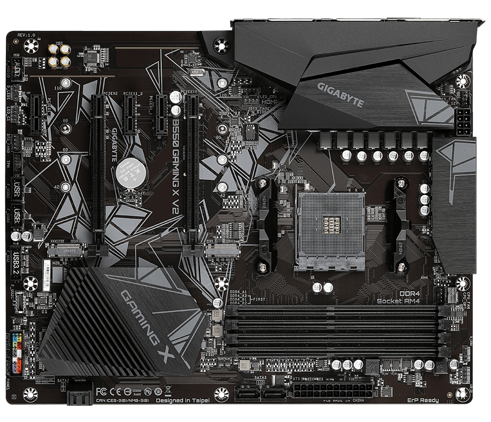 לוח אם Gigabyte B550 GAMING X V2 1.3 ATX DDR4 HDMI DVI AMD