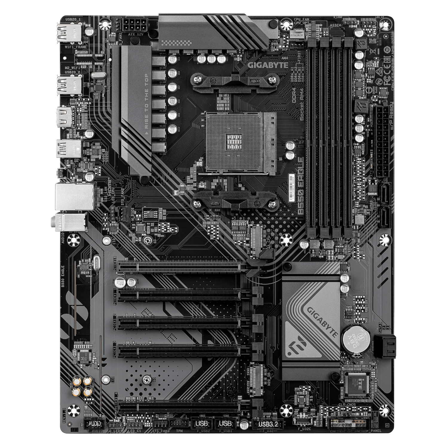 לוח אם למעבדי Gigabyte B550 EAGLE DDR4 ATX For AMD AM4