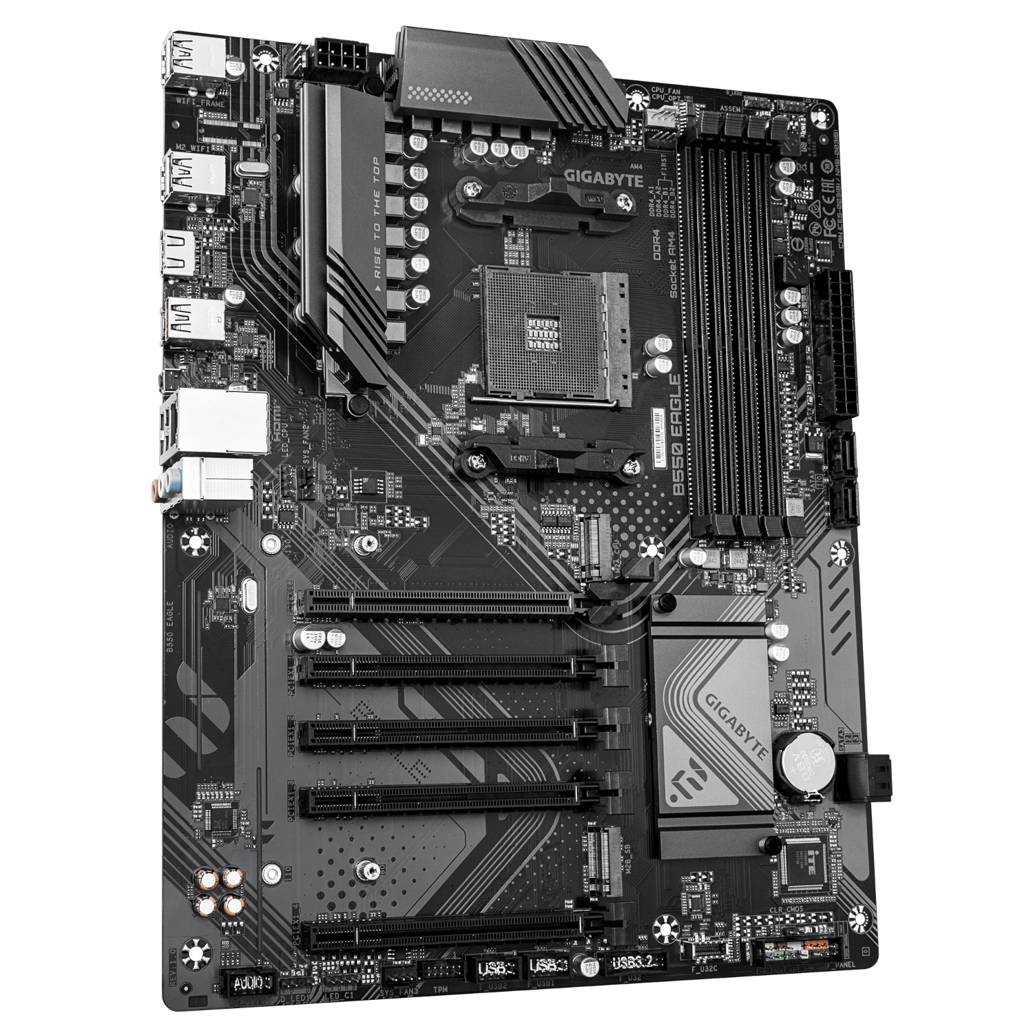 לוח אם למעבדי Gigabyte B550 EAGLE DDR4 ATX For AMD AM4
