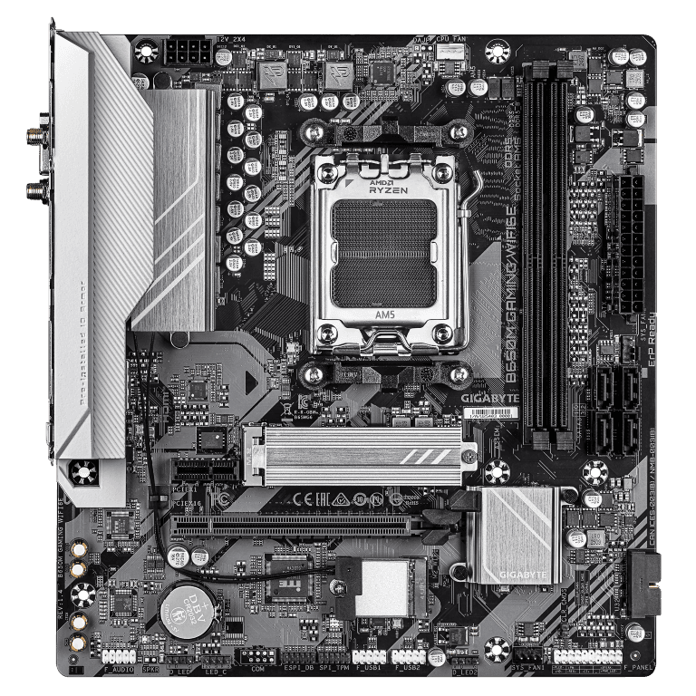 לוח אם Gigabyte B650M Gaming WIFI 6E 1.4 AM5 DDR5 Micro-ATX