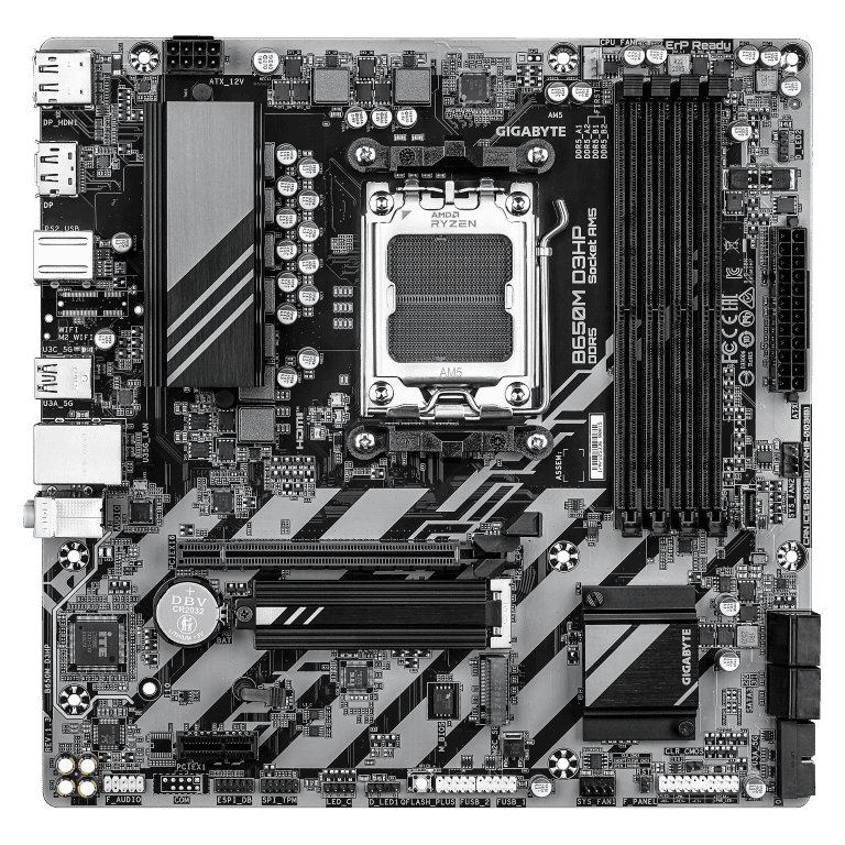 לוח אם Gigabyte B650M D3HP 1.3 DDR5 AM5 Micro-Atx