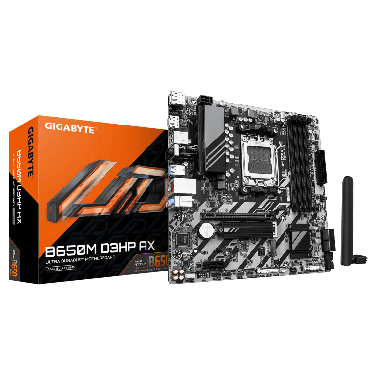 לוח אם Gigabyte B650M D3HP AX 1.3 DDR5 AM5 WIFI BT Micro-Atx