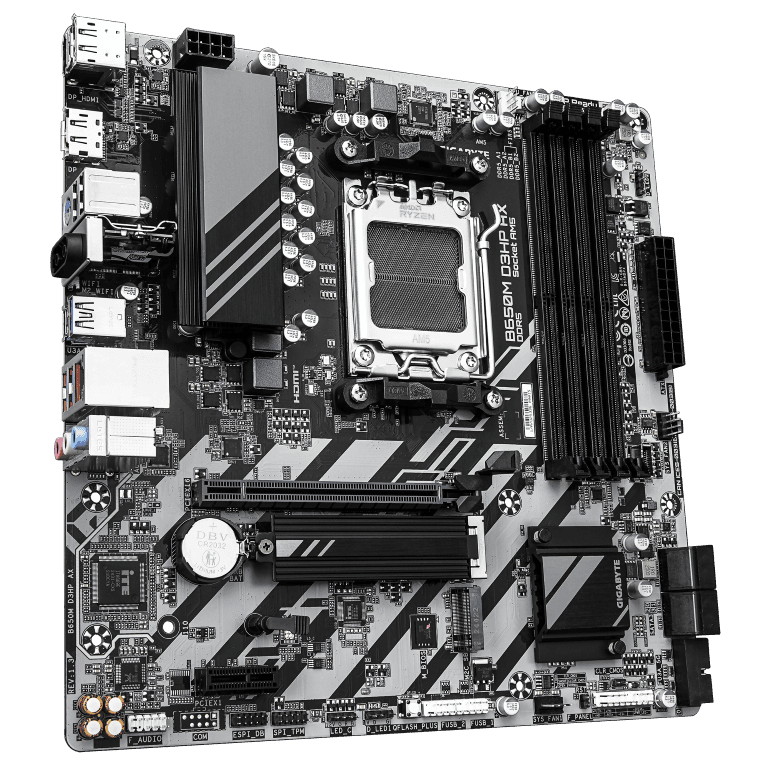 לוח אם Gigabyte B650M D3HP AX 1.3 DDR5 AM5 WIFI BT Micro-Atx