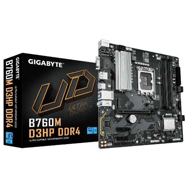 לוח אם אינטל GIGABYTE B760M D3HP DDR4 mATX DP HDMI VGA LGA1700