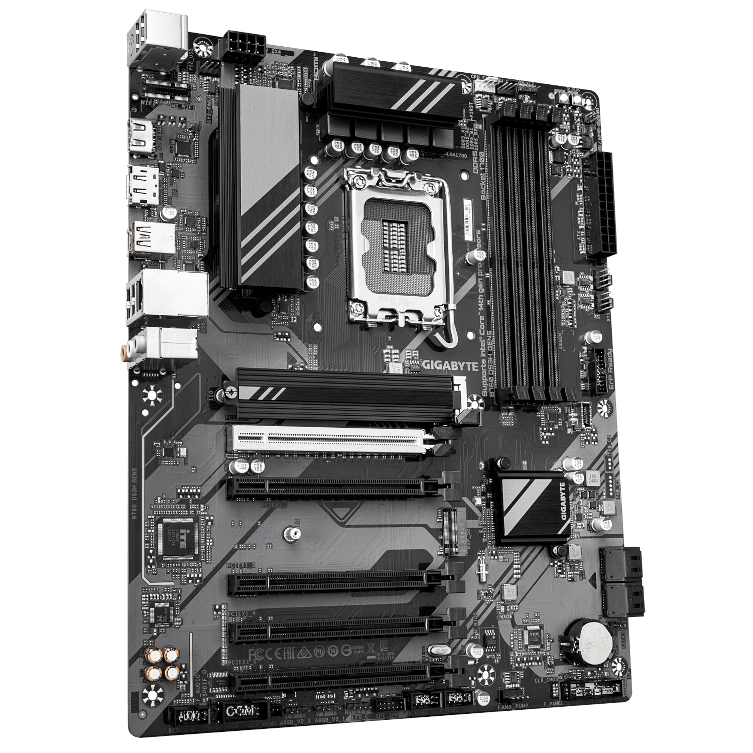 לוח אם אינטל Gigabyte B760 DS3H DDR5 ATX DP HDMI LGA1700