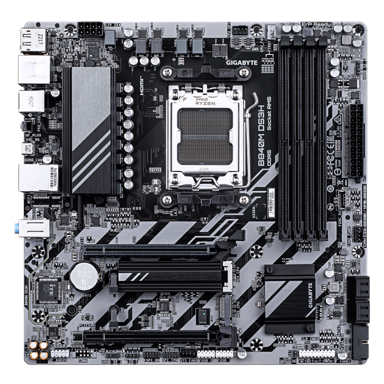 לוח אם Gigabyte B840M DS3H for AMD AM5 Cpu DDR5 HDMI