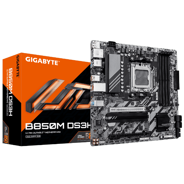 לוח אם GIGABYTE B850M DS3H DDR5 MICRO-ATX AM5 2.5GBE LAN