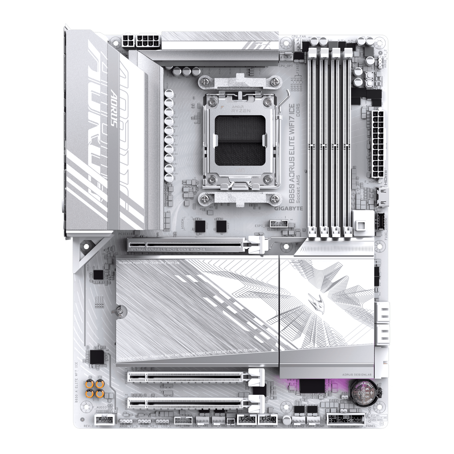 לוח אם GIGABYTE B850 AORUS ELITE WIFI7 ICE DDR5 AM5 BT 2.5GBE LAN