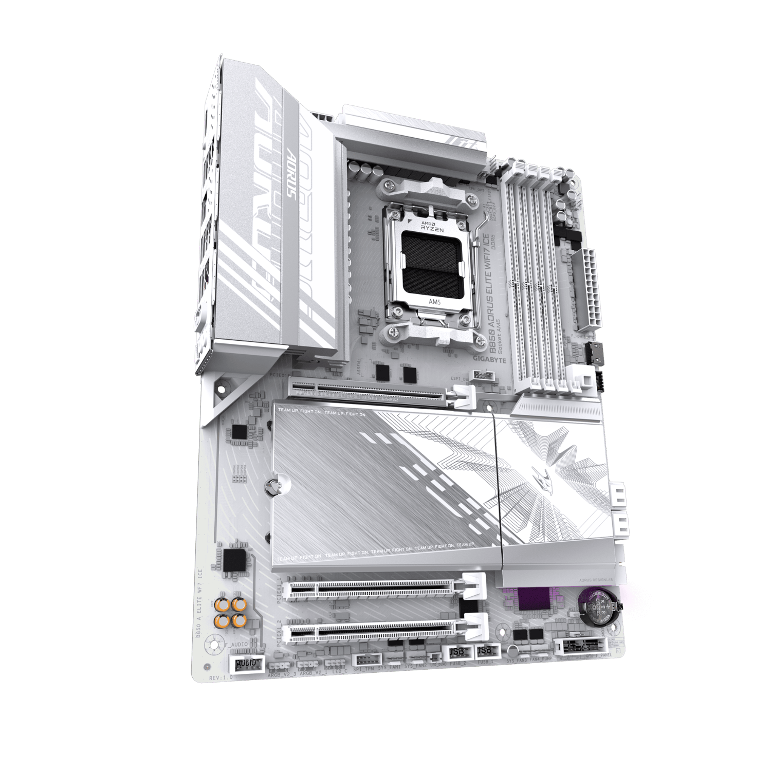 לוח אם GIGABYTE B850 AORUS ELITE WIFI7 ICE DDR5 AM5 BT 2.5GBE LAN