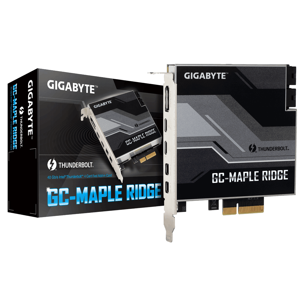 כרטיס הרחבה ללוחות Gigabyte נתמכים Gigabyte Thunderbolt 4