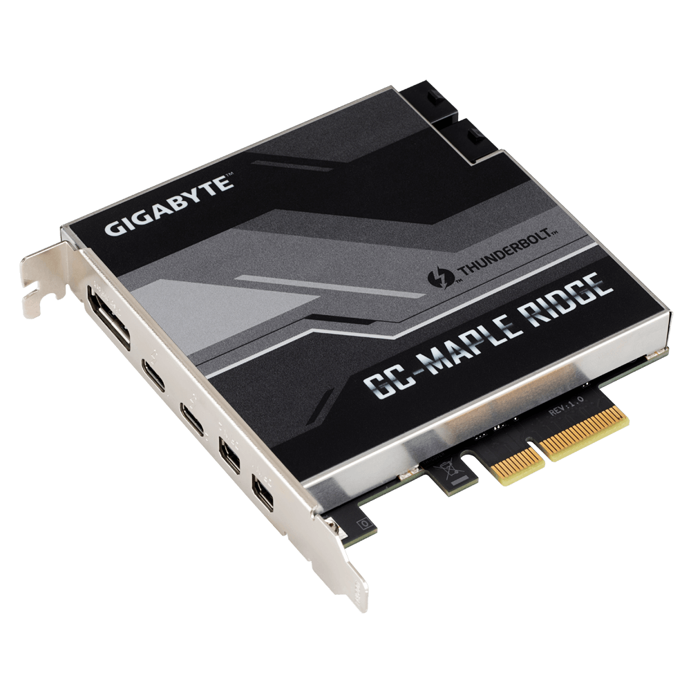 כרטיס הרחבה ללוחות Gigabyte נתמכים Gigabyte Thunderbolt 4