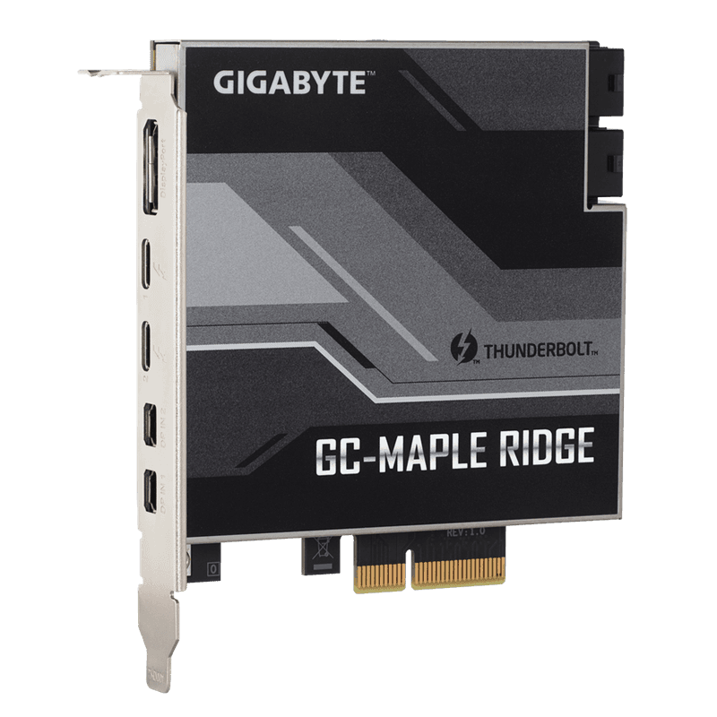 כרטיס הרחבה ללוחות Gigabyte נתמכים Gigabyte Thunderbolt 4