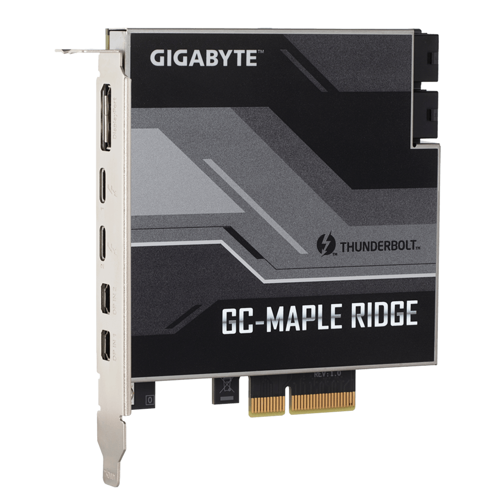 כרטיס הרחבה ללוחות Gigabyte נתמכים Gigabyte Thunderbolt 4