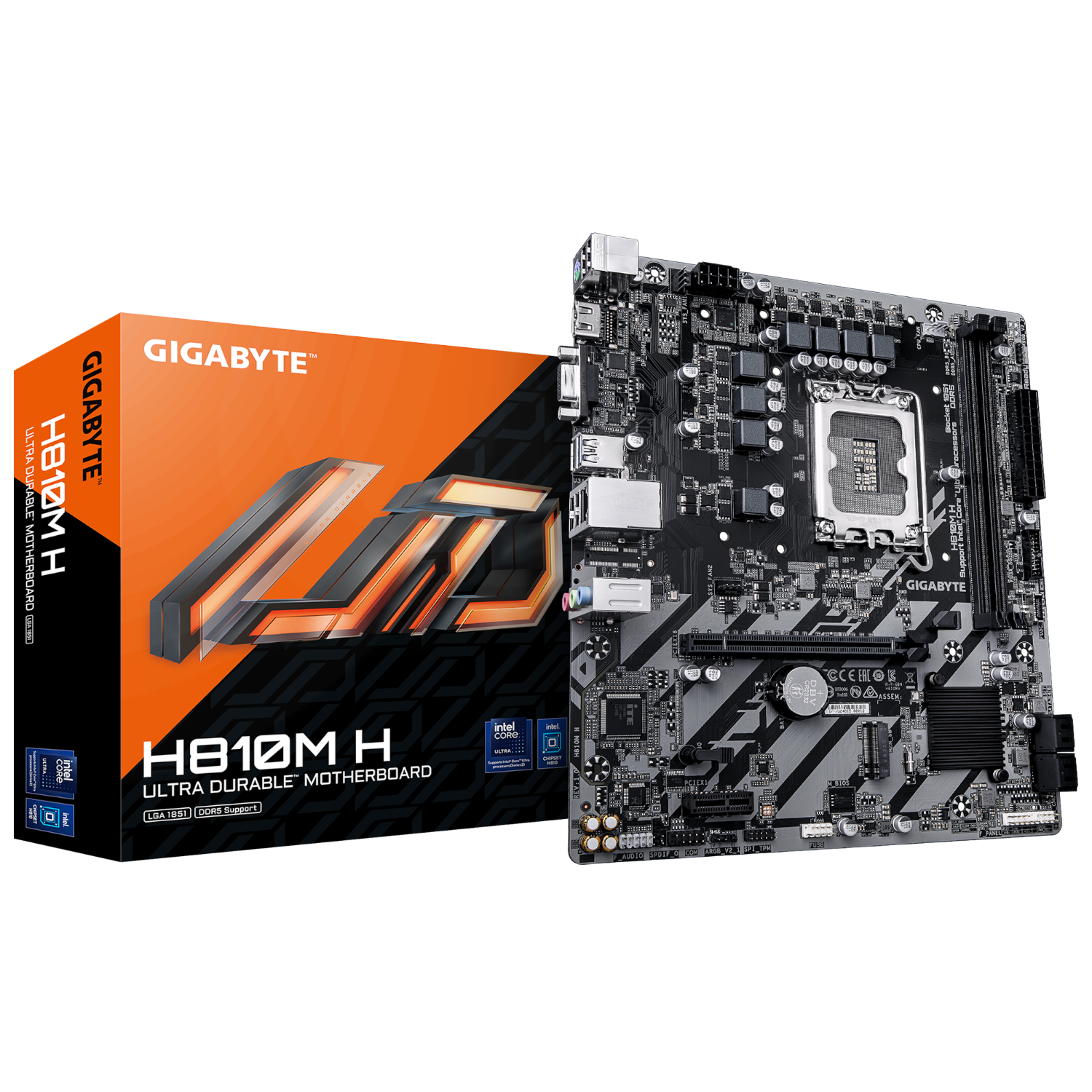 לוח Gigabyte H810M H 1.0 Micro-Atx DDR5 LGA1851 VGA HDMI