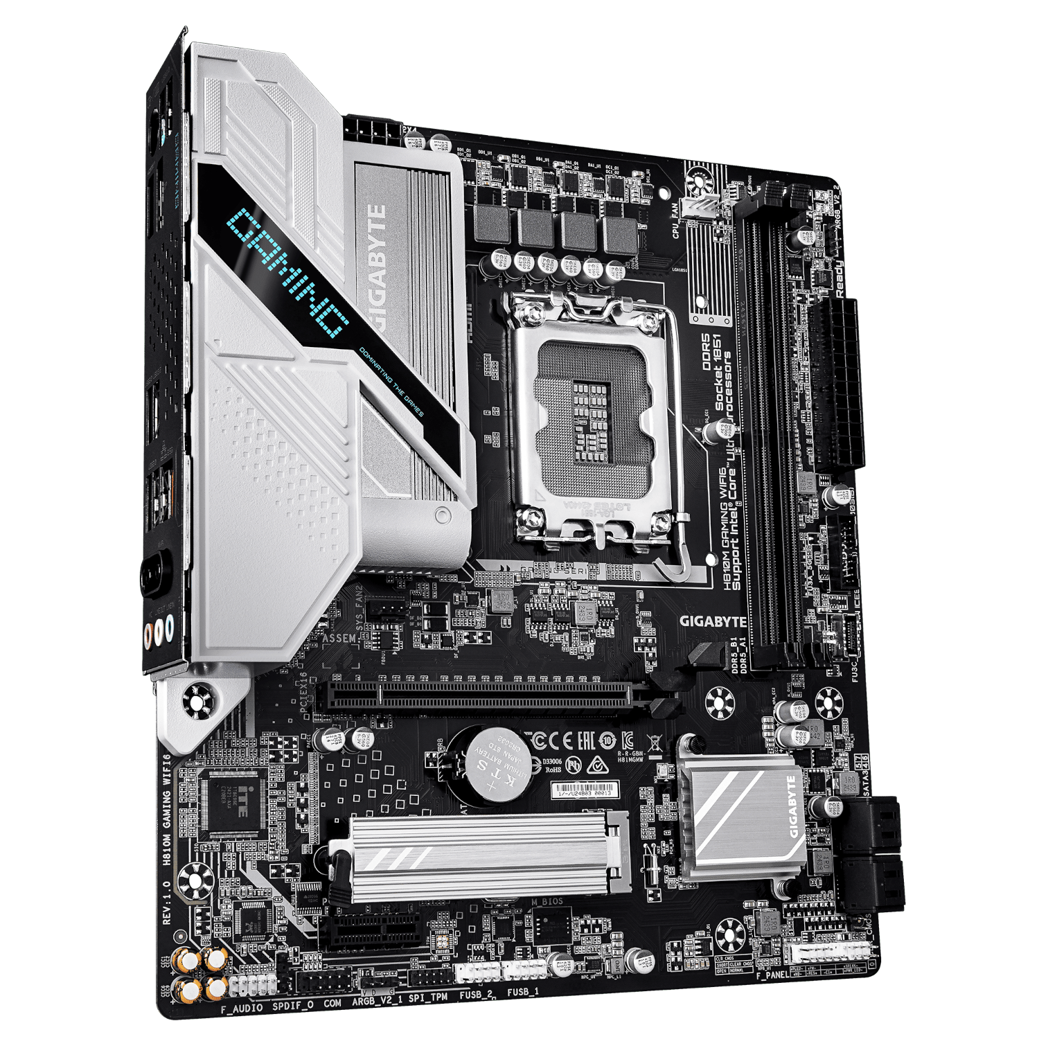 לוח Gigabyte H810M Gaming WIFI6 Micro-Atx DDR5 LGA1851 DP HDMI