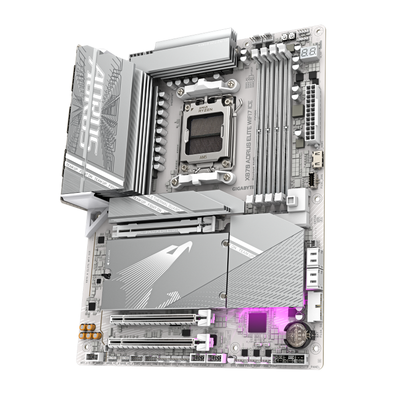 לוח אם Gigabyte X870 AORUS ELITE X3D ICE AMD AM5 WIFI7 ATX