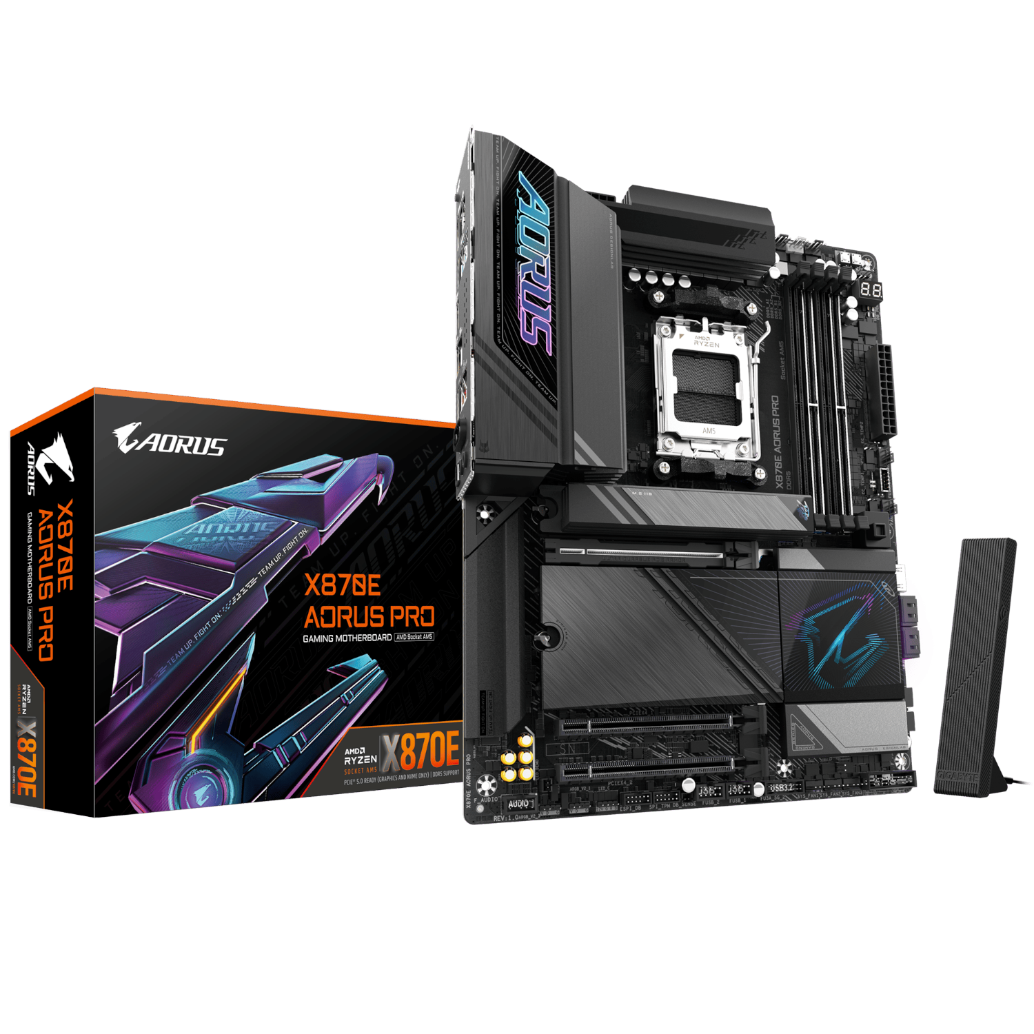 לוח אם GIGABYE X870E AORUS PRO ATX WIFI7 DDR5 AM5 2.5GBE LAN