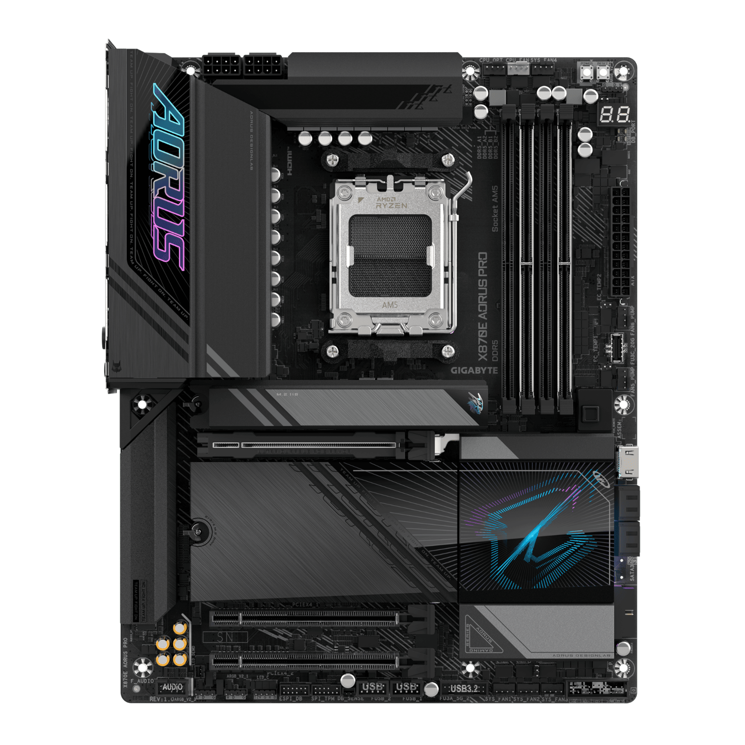 לוח אם GIGABYE X870E AORUS PRO ATX WIFI7 DDR5 AM5 2.5GBE LAN